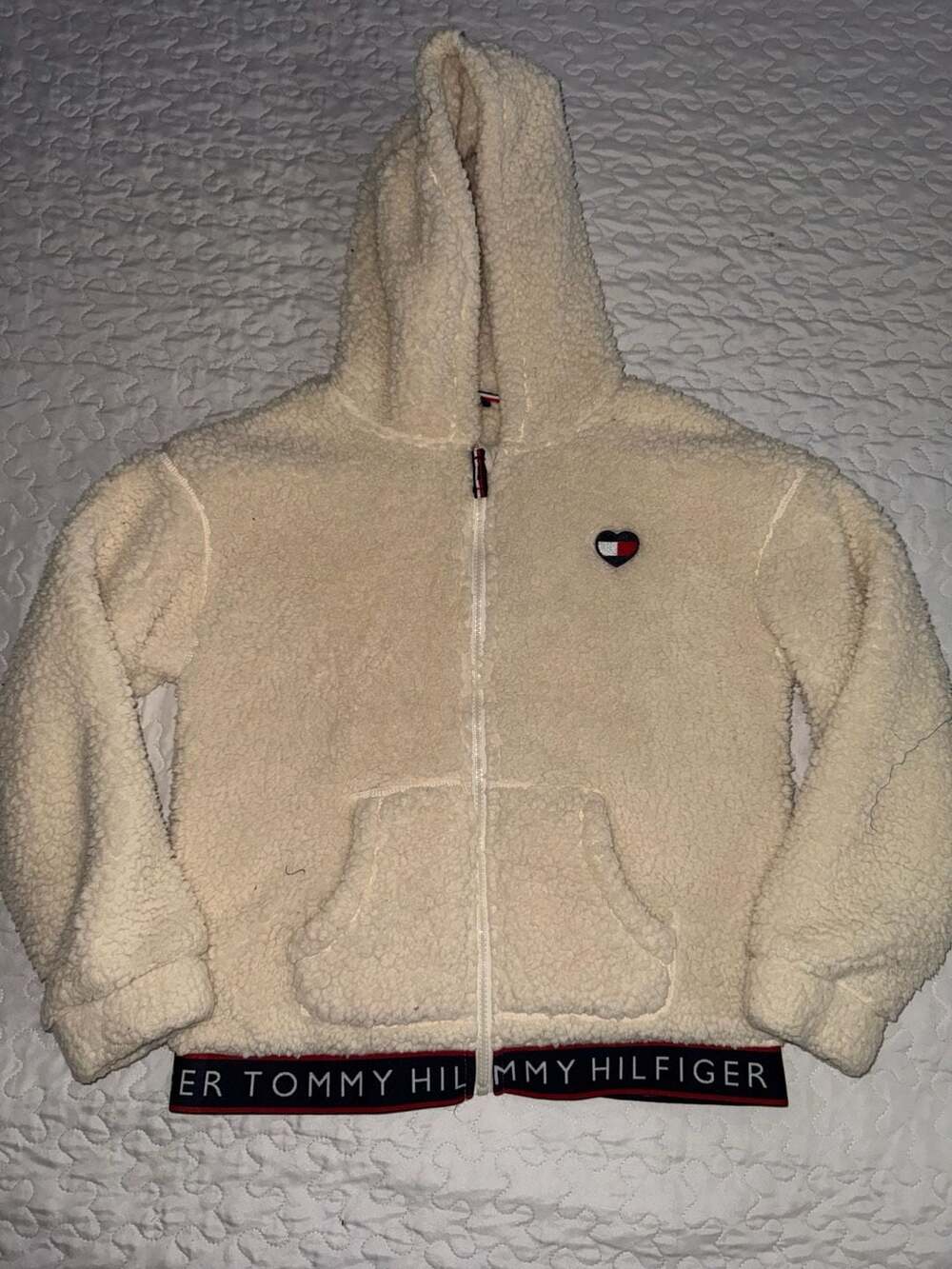 Tommy Hilfiger Sherpa Hoodie 7 White